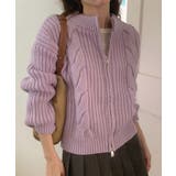 ダブルジップスタンドカラーニットトップス | Ulysses | 詳細画像3 