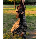 ベルト付きVネックチェック柄ワンピース | Ulysses | 詳細画像9