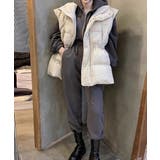 スタンドカラージップスドローストリングファーベスト | Ulysses | 詳細画像4