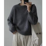 グレー | クルーネック長袖セーター | Ulysses