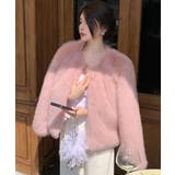 ピンク | ノーカラー長袖ジャケット | Ulysses