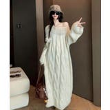 オフホワイト | ボートネックニットワンピース | Ulysses