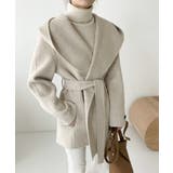 ライトグレー | フード付きベルト付きメルトンジャケット | Ulysses