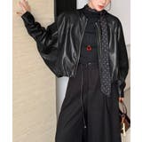 ブラック | クルーネックジップスPUジャケット | Ulysses