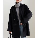 ブラック | レギュラーカラーボタンでメルトンジャケット | Ulysses
