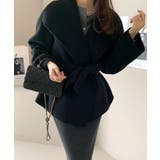 襟付きベルト付きメルトンジャケット | Ulysses | 詳細画像1 