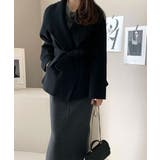 襟付きベルト付きメルトンジャケット | Ulysses | 詳細画像2 