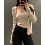 ベージュ | Vネックニット2枚セットトップス | Ulysses