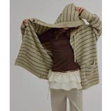 フード付きボーダー柄ニットジャケット | Ulysses | 詳細画像2