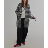 フード付きボーダー柄ニットジャケット | Ulysses | 詳細画像5