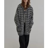 フード付きボーダー柄ニットジャケット | Ulysses | 詳細画像6