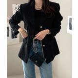 レギュラーカラーシングルブレストツイードスーツジャケット | Ulysses | 詳細画像8 