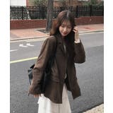 ブラウン | レギュラーカラーボタンでスーツジャケット | Ulysses