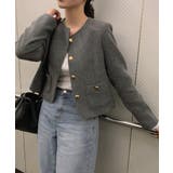 ノーカラーシングルブレストメルトンジャケット | Ulysses | 詳細画像5 