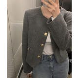 ノーカラーシングルブレストメルトンジャケット | Ulysses | 詳細画像7 