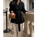 襟付きベルト付きメルトンジャケット | Ulysses | 詳細画像3 