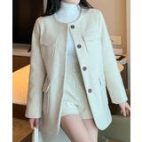 ノーカラーベルト付きメルトンジャケット | Ulysses | 詳細画像2 