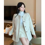 ノーカラーベルト付きメルトンジャケット | Ulysses | 詳細画像3 