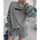 クルーネック切り替え長袖トップス | Ulysses | 詳細画像1 