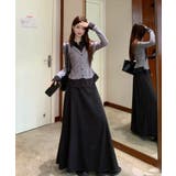 フェイクレイヤードボタンで長袖トップス+スカート | Ulysses | 詳細画像4