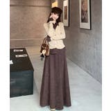 フェイクレイヤードボタンで長袖トップス+スカート | Ulysses | 詳細画像7