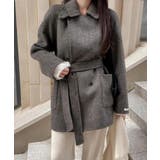 襟付きベルト付きメルトンジャケット | Ulysses | 詳細画像6