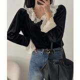 レースフレア袖ボタンでトップス | Ulysses | 詳細画像3 