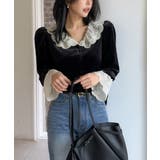 レースフレア袖ボタンでトップス | Ulysses | 詳細画像4 