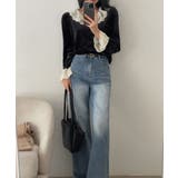 レースフレア袖ボタンでトップス | Ulysses | 詳細画像8 