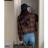 ジップスクルーネックチェック柄ジャケット | Ulysses | 詳細画像4