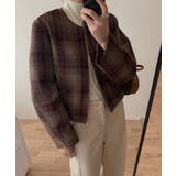 ジップスクルーネックチェック柄ジャケット | Ulysses | 詳細画像5