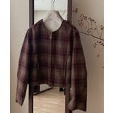 ジップスクルーネックチェック柄ジャケット | Ulysses | 詳細画像8