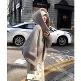 ベージュ | フード付きジップス切り替えメルトンジャケット | Ulysses