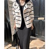 ボーダー柄切り替えニットジャケット | Ulysses | 詳細画像1 