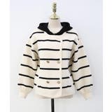 ボーダー柄切り替えニットジャケット | Ulysses | 詳細画像6 