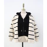 ボーダー柄切り替えニットジャケット | Ulysses | 詳細画像7 