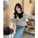 フード付きフェイクレイヤードトップス | Ulysses | 詳細画像1 