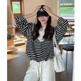 ブラック | フード付きフェイクレイヤードトップス | Ulysses