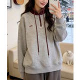 ライトグレー | スタンドカラー切り替えトップス | Ulysses