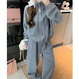スタンドカラー長袖トップス+ワイドパンツ | Ulysses | 詳細画像2