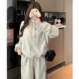 スタンドカラー長袖トップス+ワイドパンツ | Ulysses | 詳細画像7
