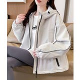 ベージュ | ポケットフード付きジップスジャケット | Ulysses