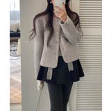 グレー | ノーカラーボタンでメルトンジャケット | Ulysses