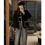 ノーカラーフェイクムートンジャケットジャケット | Ulysses | 詳細画像2 