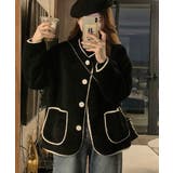 ノーカラーフェイクムートンジャケットジャケット | Ulysses | 詳細画像3 