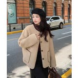 ノーカラーフェイクムートンジャケットジャケット | Ulysses | 詳細画像6 