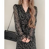 Vネックパフスリーブリボンワンピース | Ulysses | 詳細画像4 