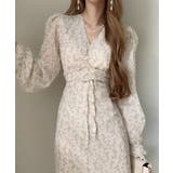 Vネックパフスリーブリボンワンピース | Ulysses | 詳細画像5 