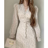 Vネックパフスリーブリボンワンピース | Ulysses | 詳細画像6 