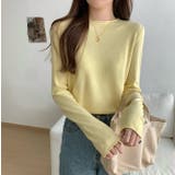 クルーネック無地長袖ニットトップス | Ulysses | 詳細画像6 